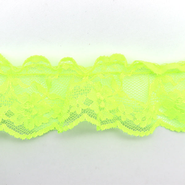 【数量5から】 レース 『ラッセルフリル 幅約4.5cm 5番色 E11002』