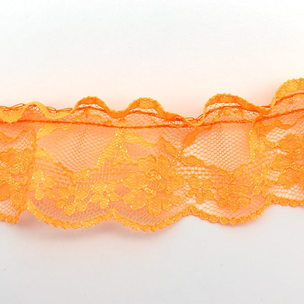 【数量5から】 レース 『ラッセルフリル 幅約4.5cm 7番色 E11002』