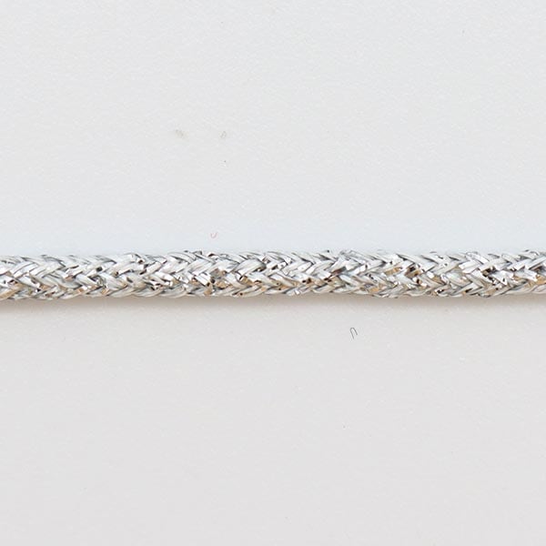 【数量5から】 レース 『羽衣コード 幅約3mm シルバー 1600-2』