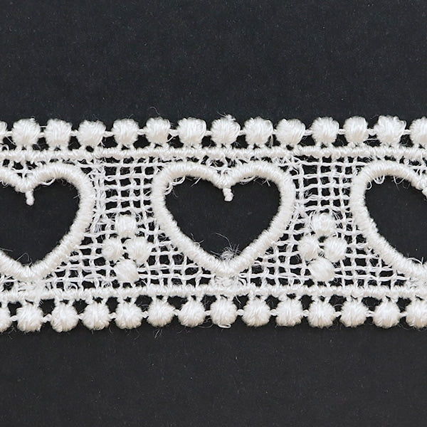 【数量5から】 レース 『ケミカルレース 幅約2cm オフホワイト 10783R』