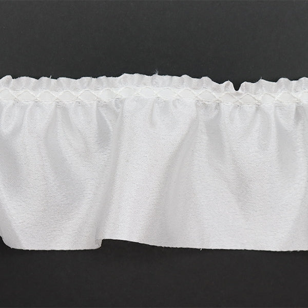 【数量5から】 レース 『サテンフリル 幅約6.5cm 1番色 650F-1』