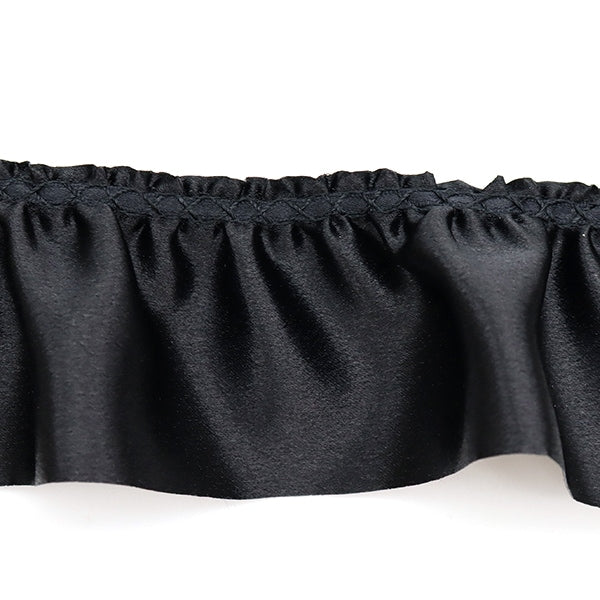 【数量5から】 レース 『サテンフリル 幅約6.5cm 10番色 650F-10』