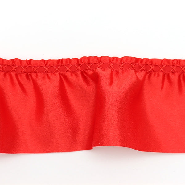 【数量5から】 レース 『サテンフリル 幅約6.5cm 7番色 650F-7』