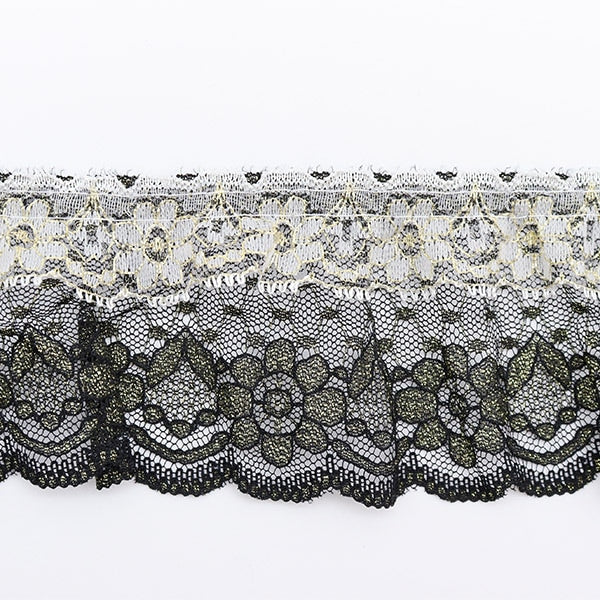 【数量5から】 レース 『ラッセルフリル 幅約6.5cm 4番色 YD250051』