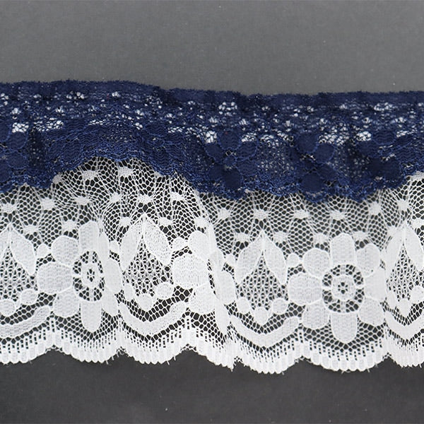 【数量5から】 レース 『ラッセルフリル 幅約6.6cm 17番色 YD250094』