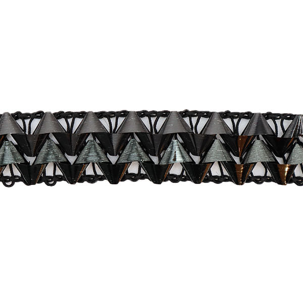 【数量5から】 手芸ブレード 『ラメブレード 幅約1.7cm 13番色 黒 1416-2』