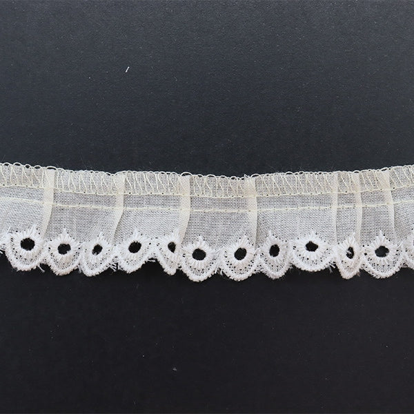 【数量5から】 レース 『綿フリル 3番色 4753F-3』