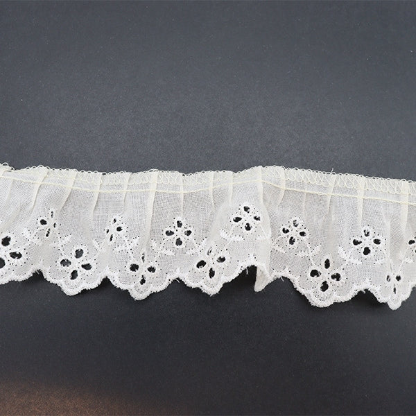 【数量5から】 レース 『綿フリル 3番色 7580F-3』