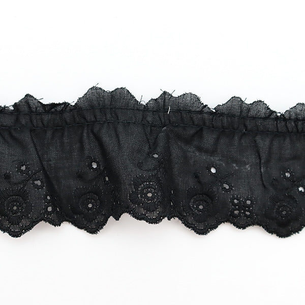 【数量5から】 レース 『綿フリル 4番色 7585F-4』