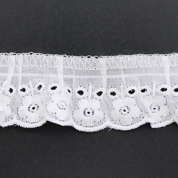 【数量5から】 レース 『綿フリル 2番色 5174F-2』