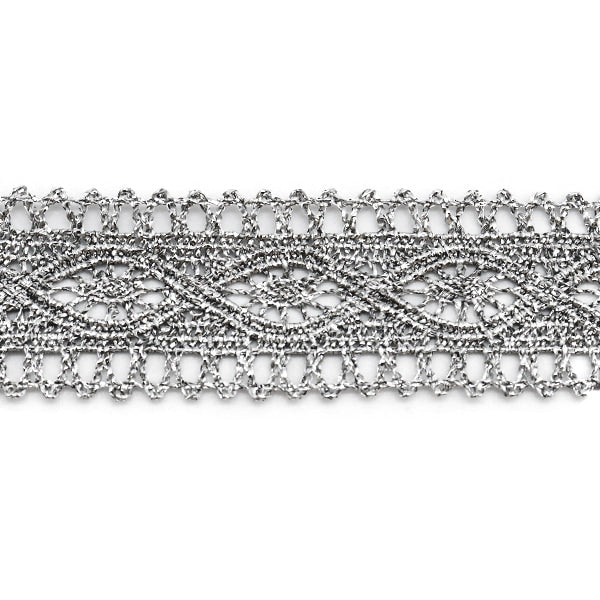 【数量5から】 レース 『ラメトーション シルバー 38-S』