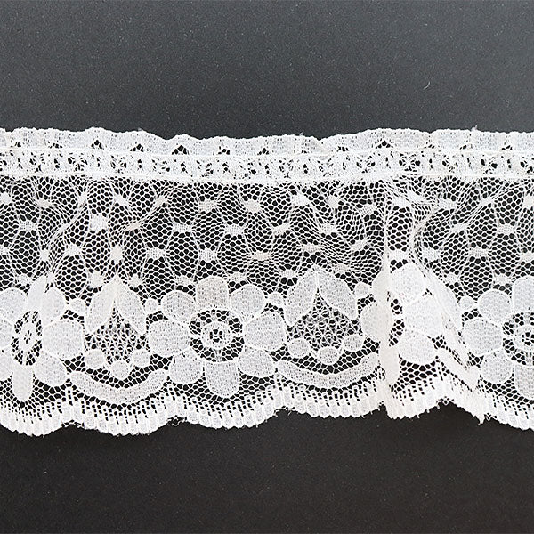 【数量5から】 レースリボンテープ 『ラッセルフリル 2番色 83027-2』