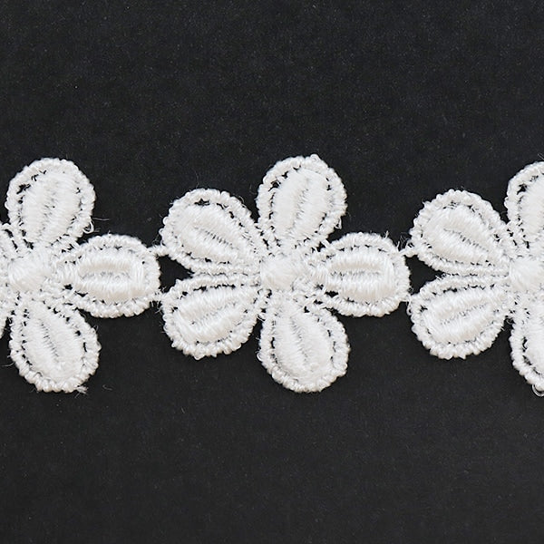 【数量5から】 レース 『ケミカルモチーフ 2番色 オフホワイト 10160-2』