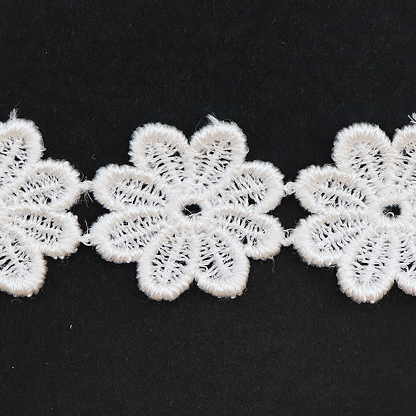 【数量5から】 レース 『ケミカルモチーフ 2番色 オフホワイト 10215-2』