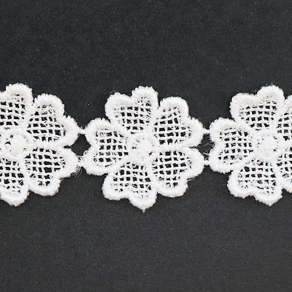 【数量5から】 レース 『ケミカルモチーフ 2番色 オフホワイト 10259-2』