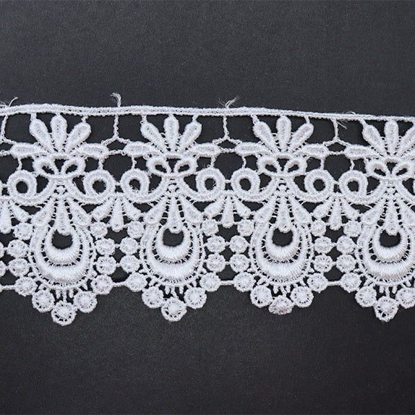 【数量5から】 レース 『ケミカルレース 1番色 白 2278-1』