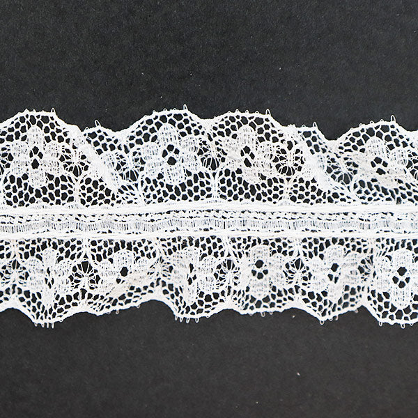 【数量5から】 レース 『ラッセルフリルレース 2番色 オフ 12432-02』