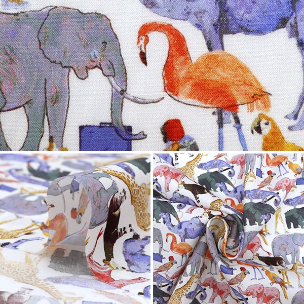 【数量5から】 生地 『LIBERTY リバティプリント タナローン キュー・フォー・ザ・ズー 3634160-ZE』 Liberty Japan リバティジャパン