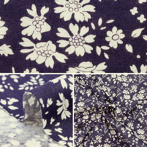 【数量5から】 生地 『LIBERTY リバティプリント 60/2天竺 カペル 3333055-BBK』 Liberty Japan リバティジャパン