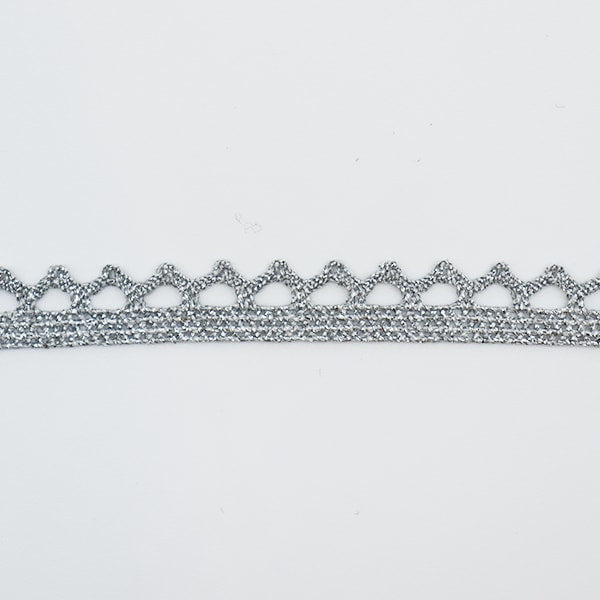 【数量5から】 レースリボンテープ 『ラメトーション シルバー 2546S』