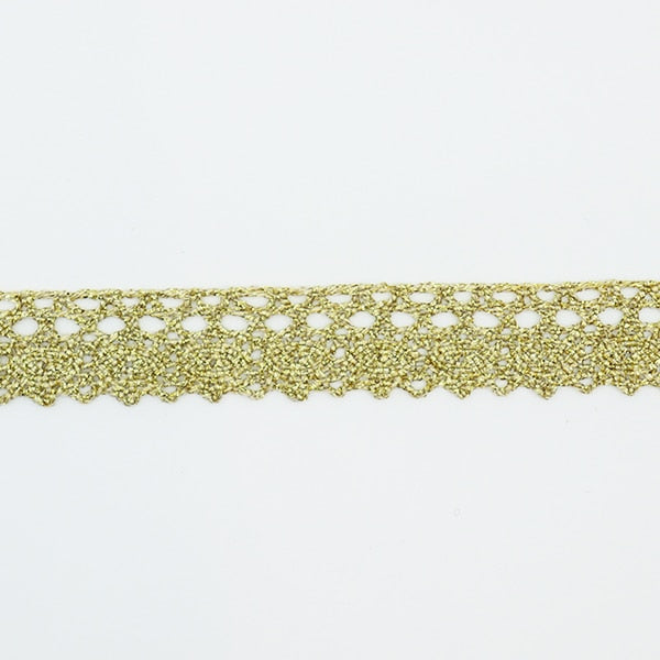 【数量5から】 レースリボンテープ 『ラメトーション ゴールド 3011G』