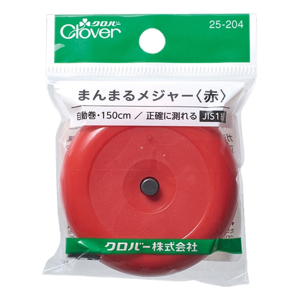 メジャー 『まんまるメジャー 赤 25-204』 Clover クロバー