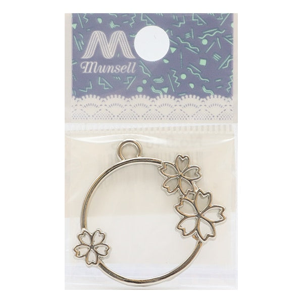 手芸金具 『フラワーフレーム 大 シルバー 1個入り No.946』