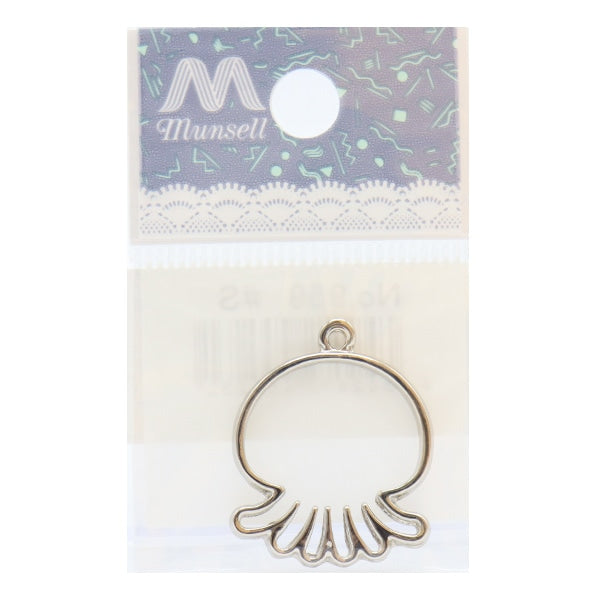 手芸金具 『くらげフレーム シルバー 1個入り No.959』