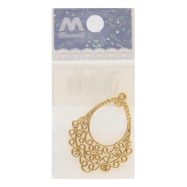 手芸金具 『パーツフレーム ゴールド 1個入り No.963』