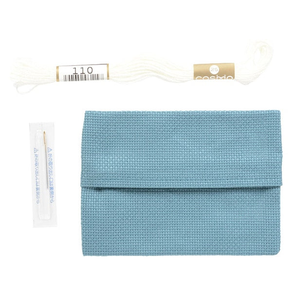 Embroidery kit "Japanese pattern pocket tissue case Blue 2806" LECIEN Lecien COSMO Cosmo