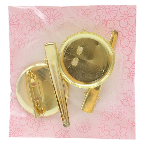 Accessory bracket "2WAY clip 3cm gold 2 pieces" Terai