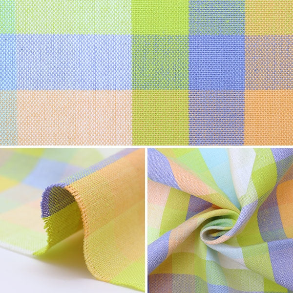 【数量5から】 生地 『先染めオックスブロックチェック 19KEC-10961PB』