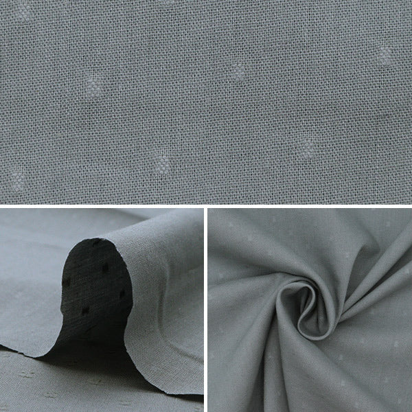 【数量5から】 生地 『60カットボイル(ドット小) グレー IA-CUTVS-GL』