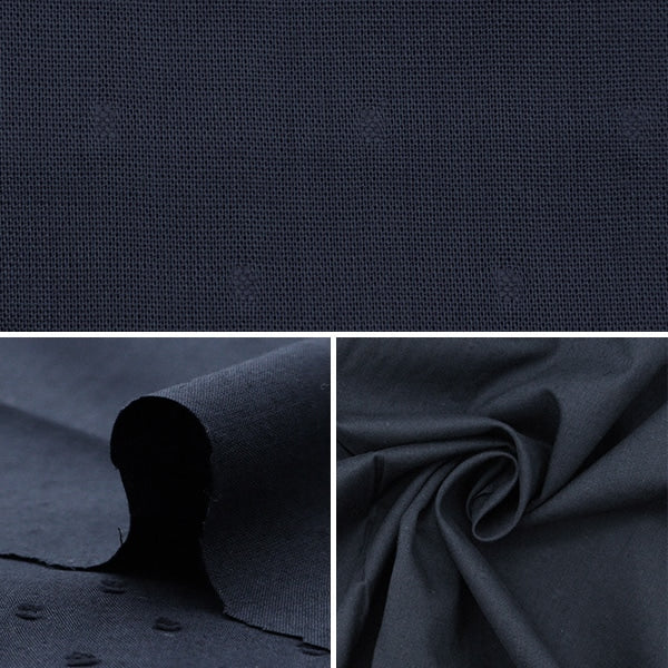 【数量5から】 生地 『60カットボイル(ドット小) ネイビー IA-CUTVS-NV』