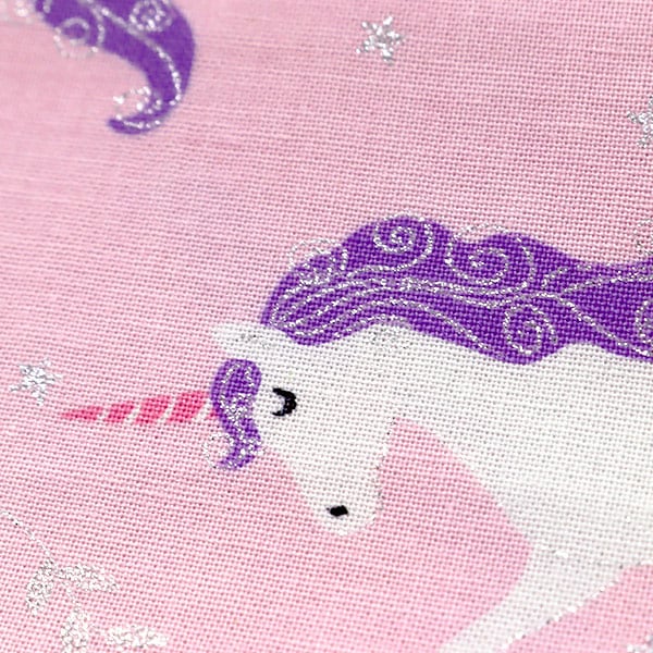 【数量5から】 生地 『シーチング ユニコーン CM6562-BLUSH』 USAコットン