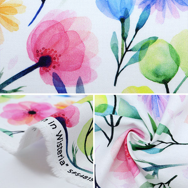 【数量5から】 生地 『インクジェットプリント 春 S4815-448』