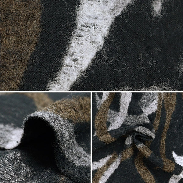 【数量5から】 生地 『カットJQ 24615-3 ブラック×グレー』