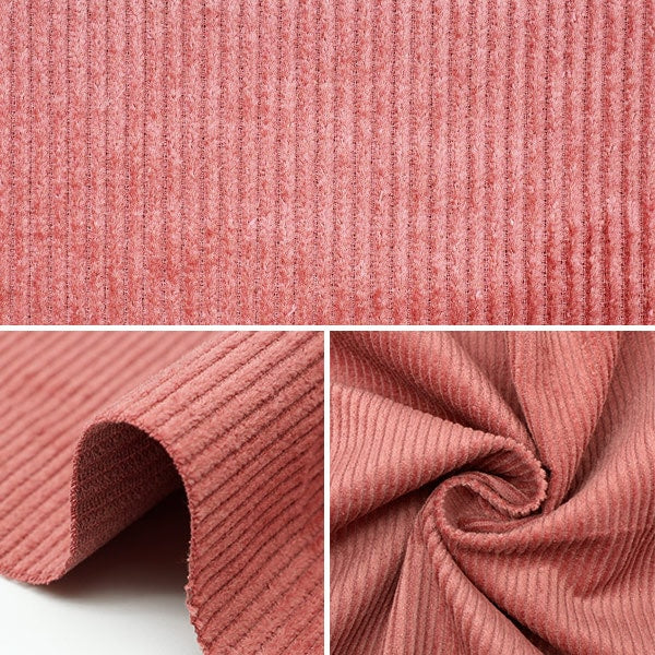 【数量5から】 生地 『8Wコーデュロイ ソフト加工 ローズピンク COR8W-8』