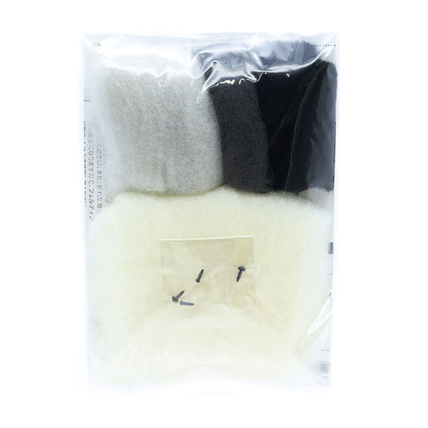 لباد الصوفمجموعة "حيوانات صغيرة مصنوعة من اللباد الإبرة: طيور البطريق الصغيرة والأختام H441-584" Hamanaka