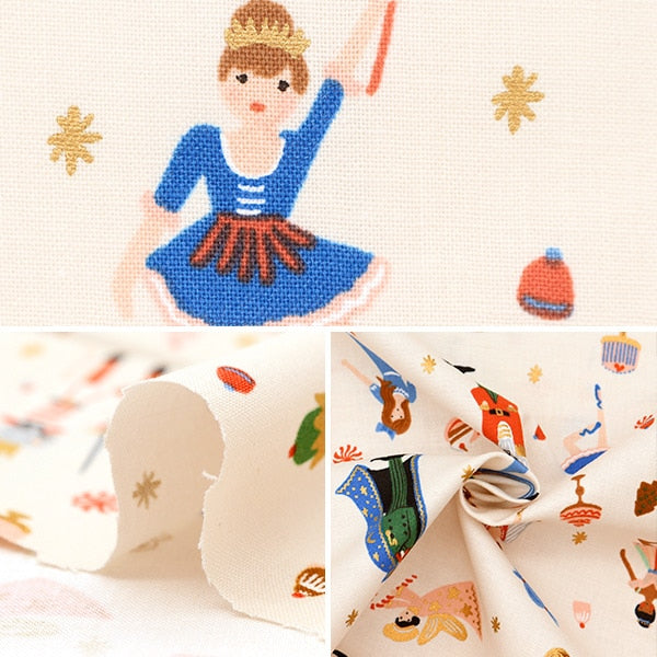 【数量5から】 生地 『USAコットン COTTON+STEEL (コットンスティール) シーチング ホリデークラシックス RP606-CR1M』