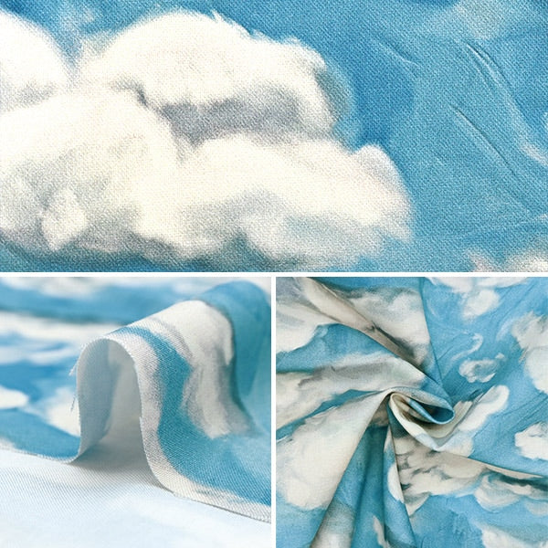 【数量5から】 生地 『USAコットン アーティスト・ワンダーランド スカイ T4896-16』