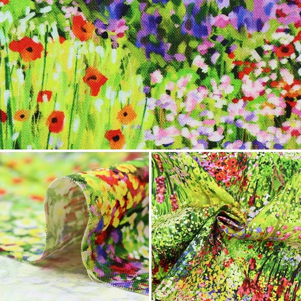 【数量5から】 生地 『USAコットン アーティスト・ワンダーランド パンジー T4897-437』