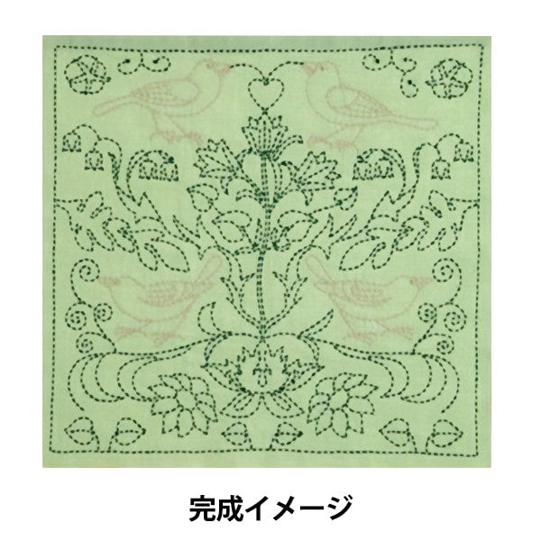 Embroidery kit "Hand-sewn Flower Funa Kit SASHIKO WORLD ENGLAND Fold birds KSW-028" TULIP Tulip