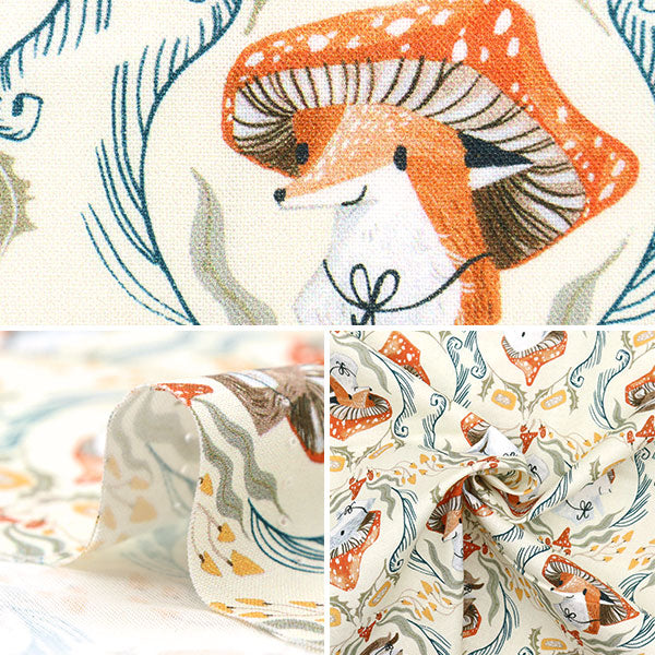 【数量5から】 生地 『USAコットン フンギ・キャップ DRR1929-STRAW』