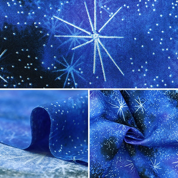 【数量5から】 生地 『USAコットン スパークリング・スカイ インディゴ SKY-CM8863』