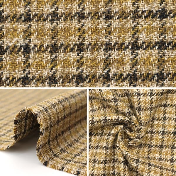 【数量5から】 生地 『ツイーディコットン ライトブラウン RMD3243-01』