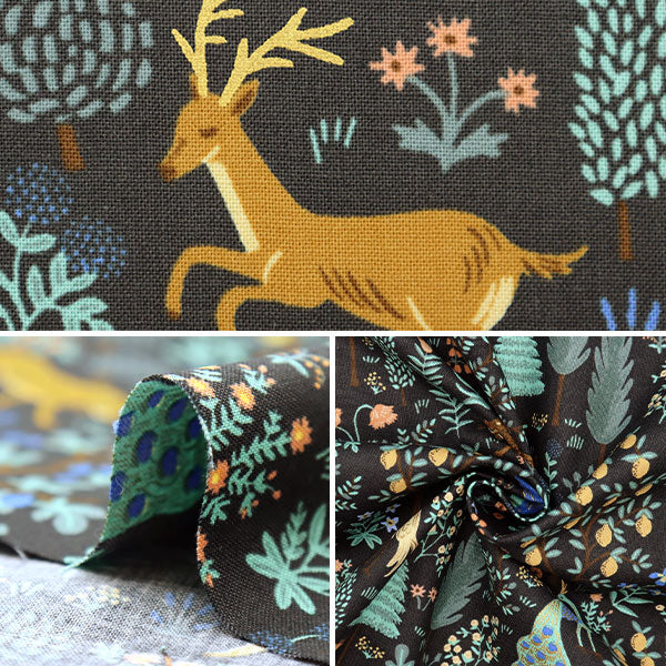 【数量5から】 生地 『USAコットン マナジャリブラックメタリック RP700-BK1M』