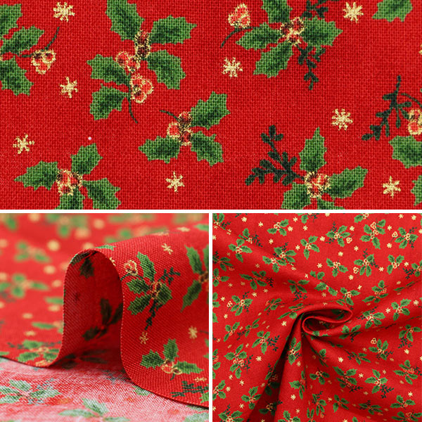 【数量5から】 生地 『X’mas スケア レッド DX10134S-B』