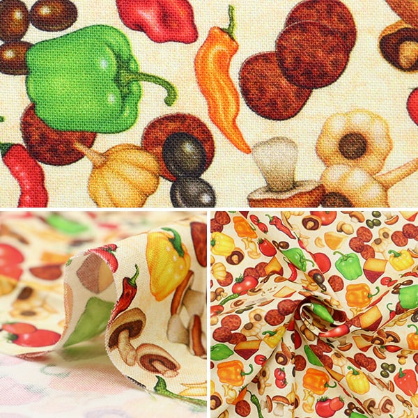 【数量5から】 生地 『ピザ・トッピング 28521-E』