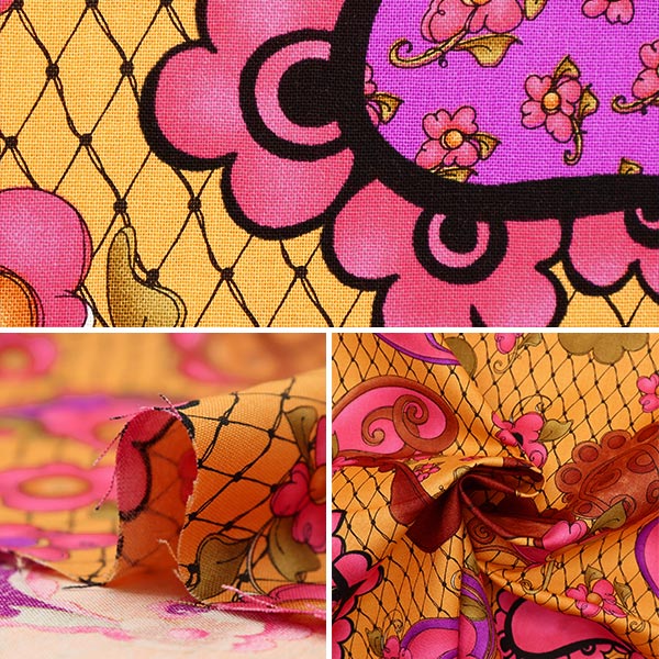 【数量5から】 生地 『USAコットン LORALIE DESIGNS ペイズリー柄 692-490』